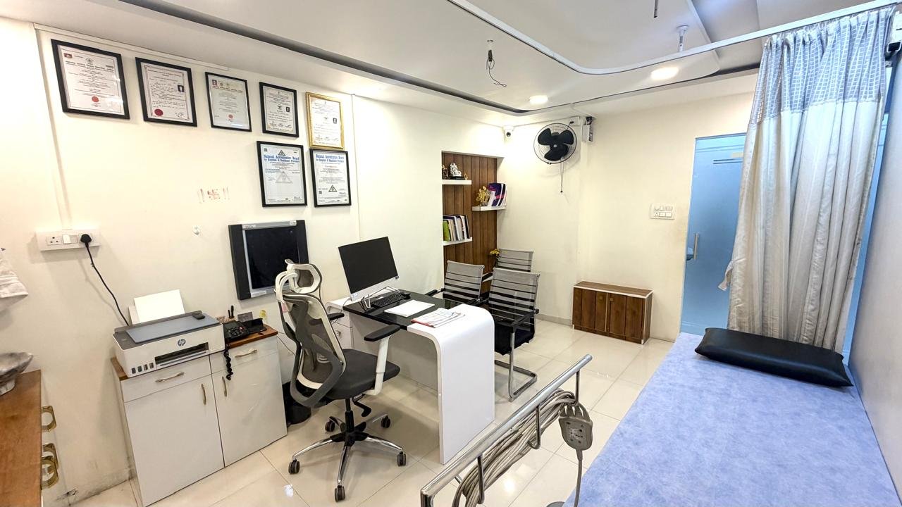 Comfortable patient rooms at Sunrise Piles Hospital Wakad